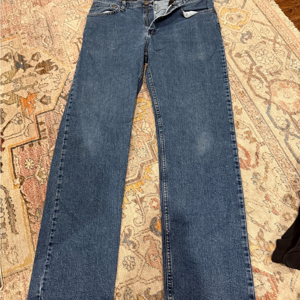 Wrangler Men's Relaxed Fit Blue Jeans